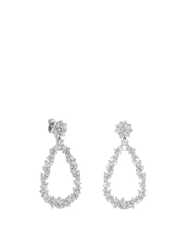Sydney Evan 14K White Gold Diamond Teardrop Cocktail Earrings | Thumbnail 1 Sydney Evan 14K White Gold Diamond Teardrop Cocktail Earrings | Thumbnail 1