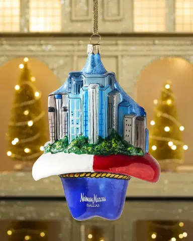 Exclusive Neiman Marcus Dallas Skyline 3D Christmas Ornament | Thumbnail 2 Exclusive Neiman Marcus Dallas Skyline 3D Christmas Ornament | Thumbnail 2