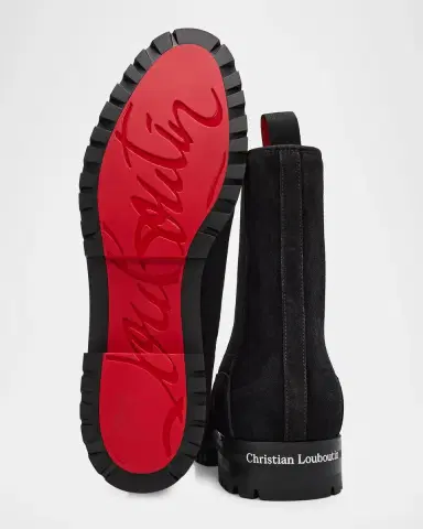 Christian Louboutin Men's Cavernos Leather Chelsea Boots | Thumbnail 3 Christian Louboutin Men's Cavernos Leather Chelsea Boots | Thumbnail 3