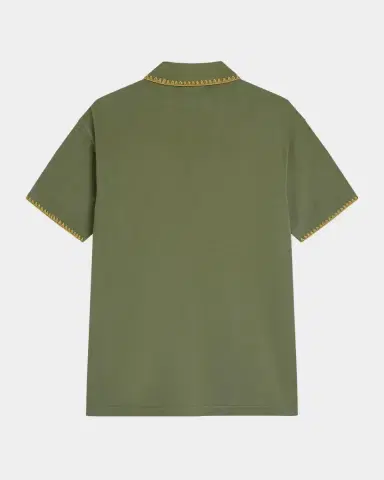 Scotch & Soda Men's Pique Worked-Out Relaxed-Fit Polo Shirt | Thumbnail 7 Scotch & Soda Men's Pique Worked-Out Relaxed-Fit Polo Shirt | Thumbnail 7