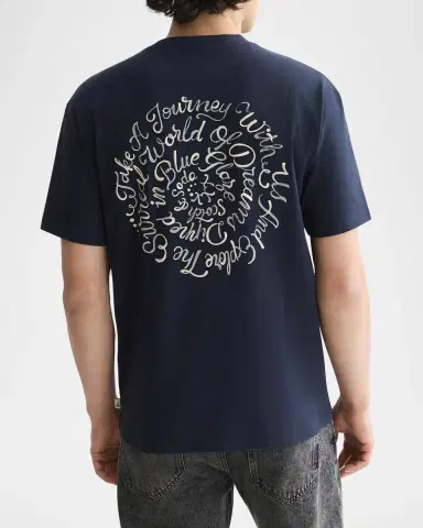 Scotch & Soda x Royal Delft Men's Artwork Relaxed T-Shirt | Thumbnail 3 Scotch & Soda x Royal Delft Men's Artwork Relaxed T-Shirt | Thumbnail 3