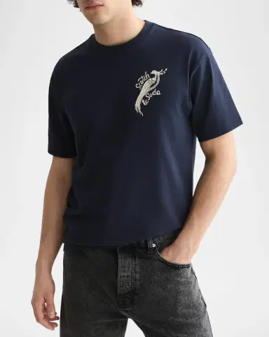 Scotch & Soda x Royal Delft Men's Artwork Relaxed T-Shirt | Thumbnail 4 Scotch & Soda x Royal Delft Men's Artwork Relaxed T-Shirt | Thumbnail 4