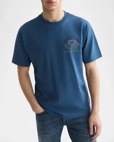 Scotch & Soda Men's Relaxed-Fit Logo Artwork T-Shirt | Thumbnail 4 Scotch & Soda Men's Relaxed-Fit Logo Artwork T-Shirt | Thumbnail 4