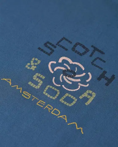 Scotch & Soda Men's Relaxed-Fit Logo Artwork T-Shirt | Thumbnail 6 Scotch & Soda Men's Relaxed-Fit Logo Artwork T-Shirt | Thumbnail 6