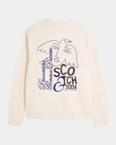 Scotch & Soda Men's Front And Back Artwork Regular-Fit Sweatshirt | Thumbnail 7 Scotch & Soda Men's Front And Back Artwork Regular-Fit Sweatshirt | Thumbnail 7