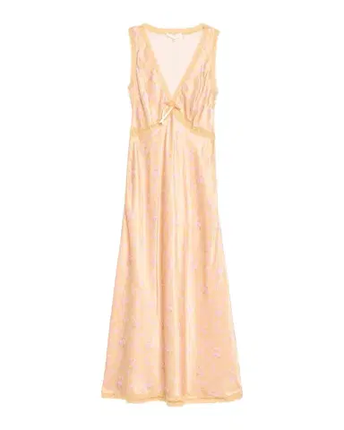 LoveShackFancy Nirelle Floral Satin Midi Dress | Thumbnail 1 LoveShackFancy Nirelle Floral Satin Midi Dress | Thumbnail 1