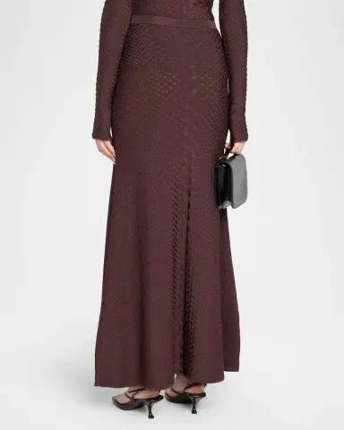 Adam Lippes Sarita Viscose Knit Maxi Skirt | Thumbnail 3 Adam Lippes Sarita Viscose Knit Maxi Skirt | Thumbnail 3
