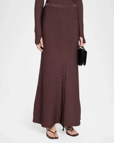 Adam Lippes Sarita Viscose Knit Maxi Skirt | Thumbnail 4 Adam Lippes Sarita Viscose Knit Maxi Skirt | Thumbnail 4