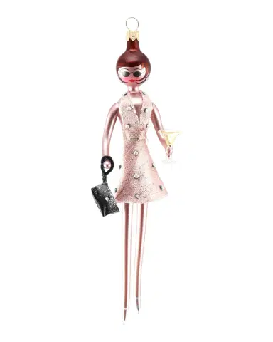 De Carlini Fashionista in Mini Dress Christmas Ornament | Thumbnail 2 De Carlini Fashionista in Mini Dress Christmas Ornament | Thumbnail 2