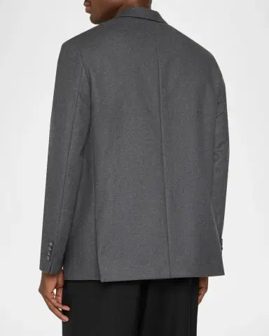 OFFICINE GÉNÉRALE Men's Wool Double-Breasted Sport Coat | Thumbnail 3 OFFICINE GÉNÉRALE Men's Wool Double-Breasted Sport Coat | Thumbnail 3