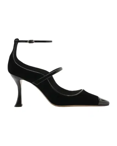 Alexandre Birman 85mm Tita Wave Velvet Pumps | Thumbnail 1 Alexandre Birman 85mm Tita Wave Velvet Pumps | Thumbnail 1