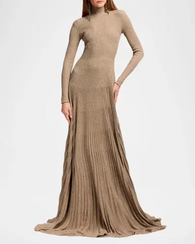 Ralph Lauren Collection Turtleneck Sweater Evening Dress | Thumbnail 2 Ralph Lauren Collection Turtleneck Sweater Evening Dress | Thumbnail 2