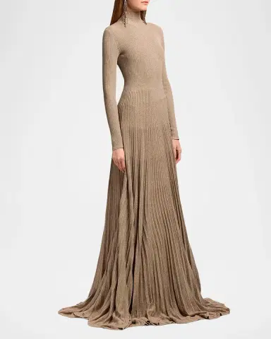 Ralph Lauren Collection Turtleneck Sweater Evening Dress | Thumbnail 6 Ralph Lauren Collection Turtleneck Sweater Evening Dress | Thumbnail 6