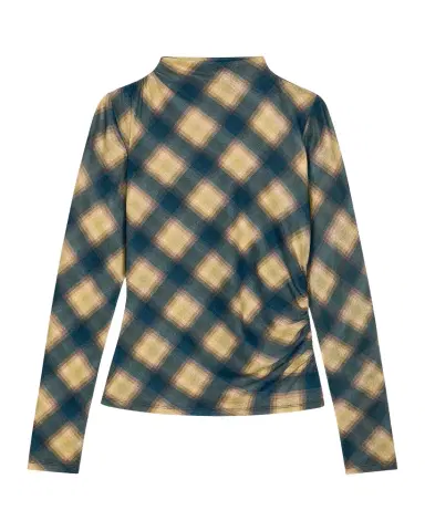 RAILS Joelle Asymmetric Ruched Plaid Top | Thumbnail 1 RAILS Joelle Asymmetric Ruched Plaid Top | Thumbnail 1