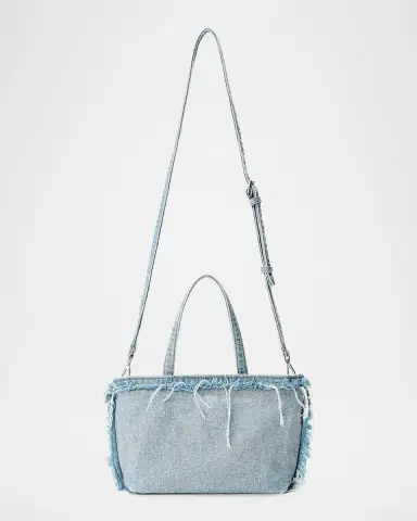 Alexander Wang Punch Small Denim Tote Bag | Thumbnail 2 Alexander Wang Punch Small Denim Tote Bag | Thumbnail 2