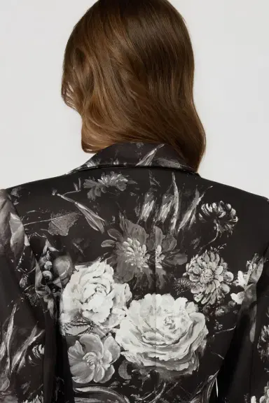 Roberto Cavalli Fiammingo Flowers Print Jacket | Thumbnail 5 Roberto Cavalli Fiammingo Flowers Print Jacket | Thumbnail 5