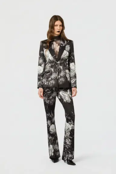 Roberto Cavalli Fiammingo Flowers Print Jacket | Thumbnail 6 Roberto Cavalli Fiammingo Flowers Print Jacket | Thumbnail 6