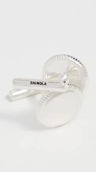 Shinola Sterling Silver Coin Edge Cufflinks | Thumbnail 3 Shinola Sterling Silver Coin Edge Cufflinks | Thumbnail 3