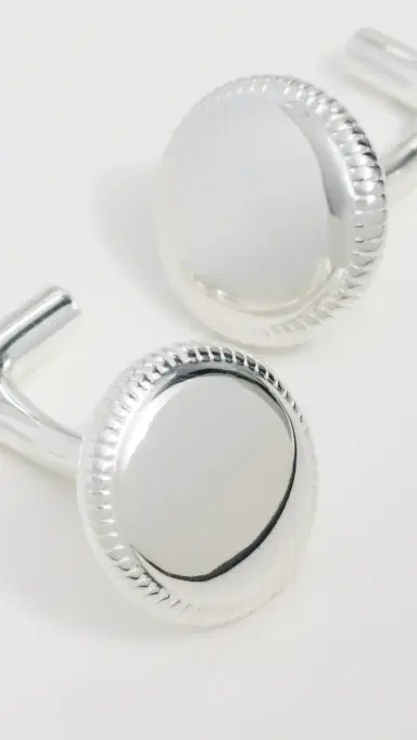 Shinola Sterling Silver Coin Edge Cufflinks | Thumbnail 5 Shinola Sterling Silver Coin Edge Cufflinks | Thumbnail 5