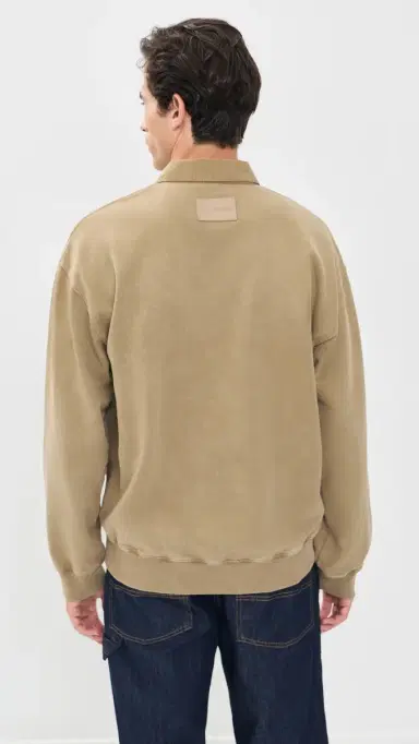 Helmut Lang Garment-Dyed French Terry Polo | Thumbnail 3 Helmut Lang Garment-Dyed French Terry Polo | Thumbnail 3