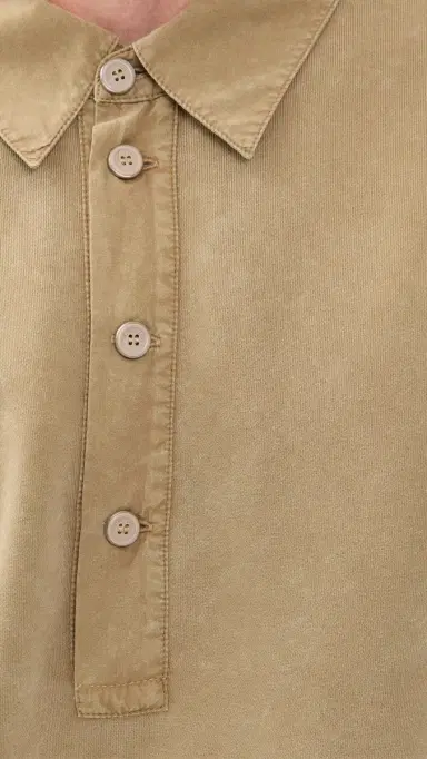 Helmut Lang Garment-Dyed French Terry Polo | Thumbnail 6 Helmut Lang Garment-Dyed French Terry Polo | Thumbnail 6