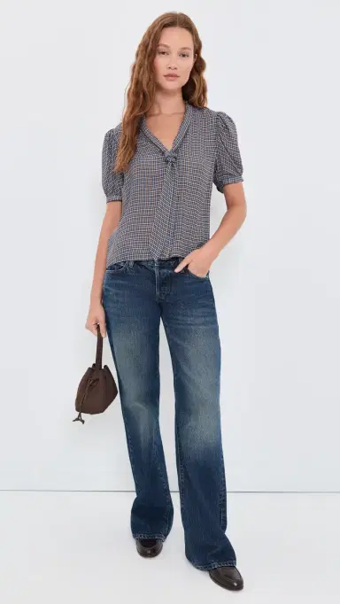 Frame The Sonnet Silk Blouse | Thumbnail 5 Frame The Sonnet Silk Blouse | Thumbnail 5