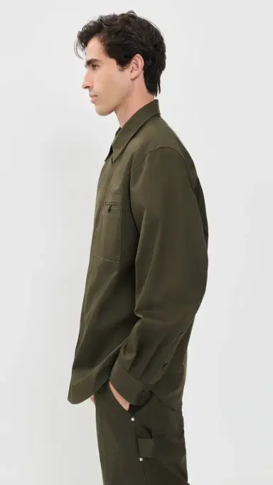 Helmut Lang Chino Twill Over Shirt | Thumbnail 4 Helmut Lang Chino Twill Over Shirt | Thumbnail 4