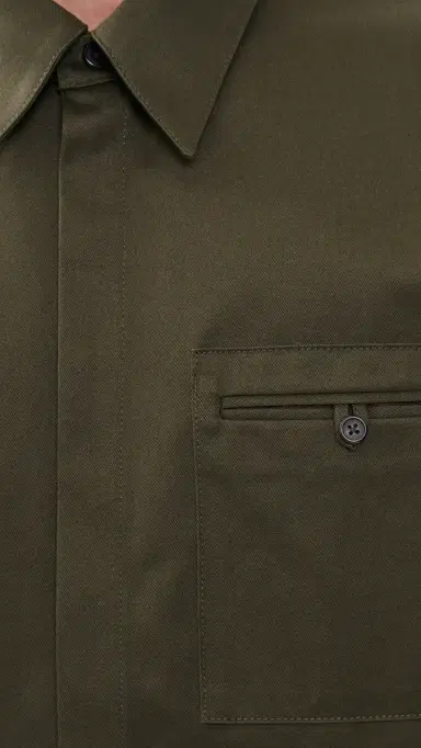Helmut Lang Chino Twill Over Shirt | Thumbnail 6 Helmut Lang Chino Twill Over Shirt | Thumbnail 6