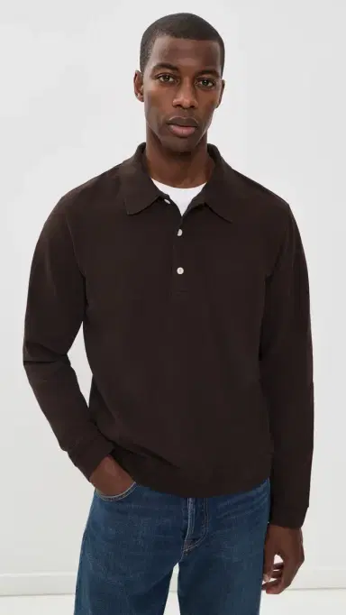 Citizens of Humanity Long Sleeve Banded Polo | Thumbnail 4 Citizens of Humanity Long Sleeve Banded Polo | Thumbnail 4