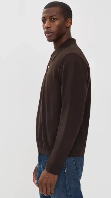Citizens of Humanity Long Sleeve Banded Polo | Thumbnail 6 Citizens of Humanity Long Sleeve Banded Polo | Thumbnail 6