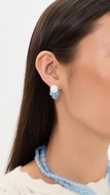 Completedworks Freshwater Pearls Agate Bead Earrings | Thumbnail 3 Completedworks Freshwater Pearls Agate Bead Earrings | Thumbnail 3