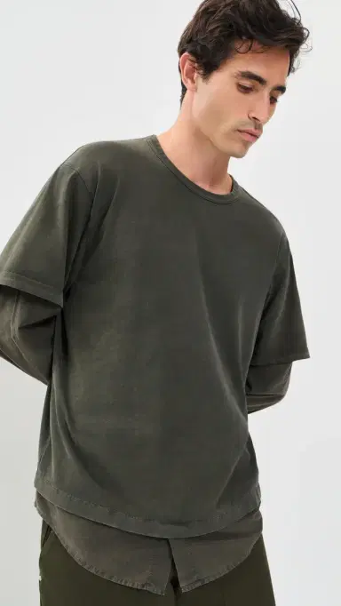 Helmut Lang Shirt Layer Tee | Thumbnail 2 Helmut Lang Shirt Layer Tee | Thumbnail 2
