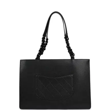 Chanel Chanel Large "My Everything" Shopping Tote So Black Caviar Black Hardware | Thumbnail 4 Chanel Chanel Large "My Everything" Shopping Tote So Black Caviar Black Hardware | Thumbnail 4
