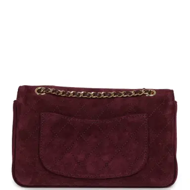 Chanel Chanel Mini "Souplissimo" Flap Bag Burgundy Suede Gold Hardware | Thumbnail 4 Chanel Chanel Mini "Souplissimo" Flap Bag Burgundy Suede Gold Hardware | Thumbnail 4