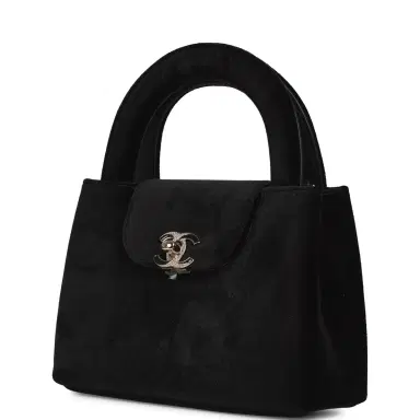 Chanel Chanel Small Kelly Shopper Black Velvet Crystal Light Gold Hardware | Thumbnail 5 Chanel Chanel Small Kelly Shopper Black Velvet Crystal Light Gold Hardware | Thumbnail 5