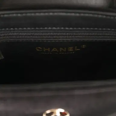 Chanel Chanel Small Kelly Shopper Black Velvet Crystal Light Gold Hardware | Thumbnail 8 Chanel Chanel Small Kelly Shopper Black Velvet Crystal Light Gold Hardware | Thumbnail 8
