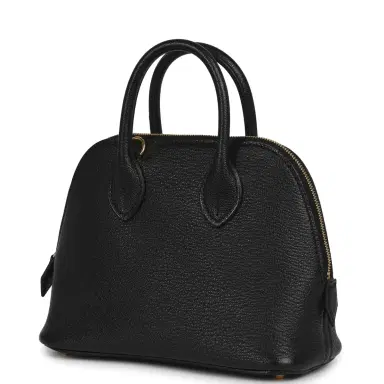 HERMÈS Hermes 1923 Bolide Mini Black Chevre Mysore Gold Hardware | Thumbnail 5 HERMÈS Hermes 1923 Bolide Mini Black Chevre Mysore Gold Hardware | Thumbnail 5
