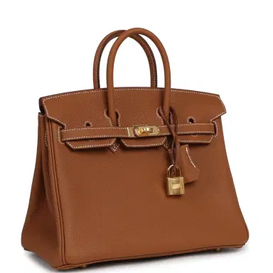 HERMÈS Hermes Birkin 25 Gold Togo Gold Hardware | Thumbnail 2 HERMÈS Hermes Birkin 25 Gold Togo Gold Hardware | Thumbnail 2