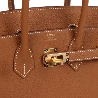 HERMÈS Hermes Birkin 25 Gold Togo Gold Hardware | Thumbnail 7 HERMÈS Hermes Birkin 25 Gold Togo Gold Hardware | Thumbnail 7
