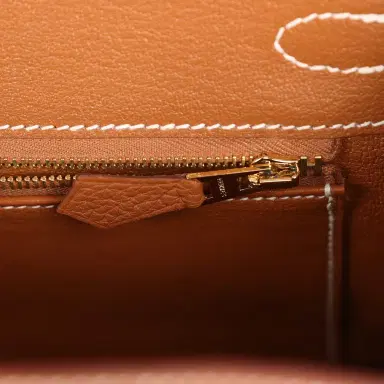 HERMÈS Hermes Birkin 25 Gold Togo Gold Hardware | Thumbnail 9 HERMÈS Hermes Birkin 25 Gold Togo Gold Hardware | Thumbnail 9