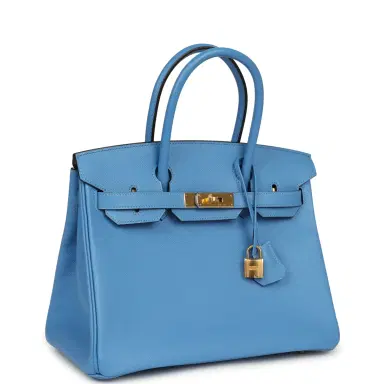 HERMÈS Hermes Birkin 30 Bleu Paradise Epsom Gold Hardware | Thumbnail 2 HERMÈS Hermes Birkin 30 Bleu Paradise Epsom Gold Hardware | Thumbnail 2