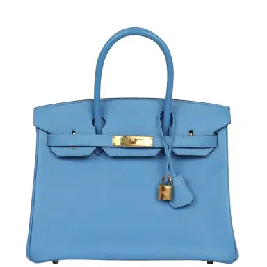 HERMÈS Hermes Birkin 30 Bleu Paradise Epsom Gold Hardware | Thumbnail 1 HERMÈS Hermes Birkin 30 Bleu Paradise Epsom Gold Hardware | Thumbnail 1