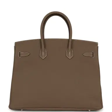 HERMÈS Hermes Birkin 35 Etoupe Togo Palladium Hardware | Thumbnail 4 HERMÈS Hermes Birkin 35 Etoupe Togo Palladium Hardware | Thumbnail 4