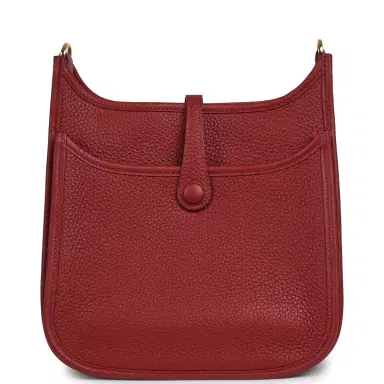 HERMÈS Hermes Evelyne 23 Rouge H Clemence Gold Hardware | Thumbnail 4 HERMÈS Hermes Evelyne 23 Rouge H Clemence Gold Hardware | Thumbnail 4