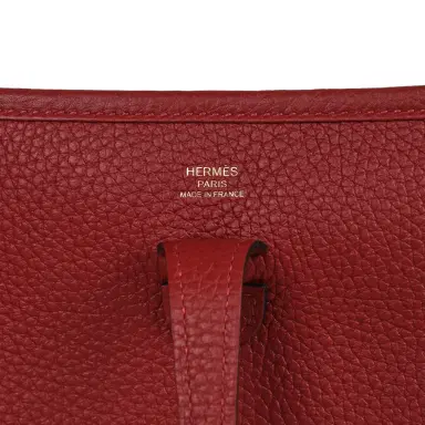 HERMÈS Hermes Evelyne 23 Rouge H Clemence Gold Hardware | Thumbnail 7 HERMÈS Hermes Evelyne 23 Rouge H Clemence Gold Hardware | Thumbnail 7