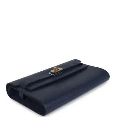 HERMÈS Hermes Kelly Wallet To Go Bleu Saphir Chevre Chamkila Electrum Hardware | Thumbnail 6 HERMÈS Hermes Kelly Wallet To Go Bleu Saphir Chevre Chamkila Electrum Hardware | Thumbnail 6