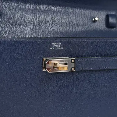 HERMÈS Hermes Kelly Wallet To Go Bleu Saphir Chevre Chamkila Electrum Hardware | Thumbnail 7 HERMÈS Hermes Kelly Wallet To Go Bleu Saphir Chevre Chamkila Electrum Hardware | Thumbnail 7