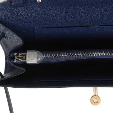 HERMÈS Hermes Kelly Wallet To Go Bleu Saphir Chevre Chamkila Electrum Hardware | Thumbnail 8 HERMÈS Hermes Kelly Wallet To Go Bleu Saphir Chevre Chamkila Electrum Hardware | Thumbnail 8