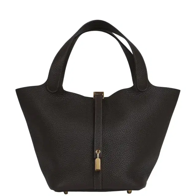 Hermes Picotin Lock 22 Bai Brun Clemence Gold Hardware Hermes Picotin Lock 22 Bai Brun Clemence Gold Hardware