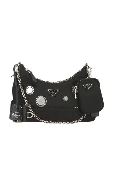 Prada Prada Sequin Polka Dot Re-Edition 2005 Re-Nylon Shoulder Bag | Thumbnail 1 Prada Prada Sequin Polka Dot Re-Edition 2005 Re-Nylon Shoulder Bag | Thumbnail 1